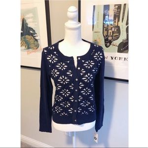 ✨ NWT Navy and Cream Sweater ✨